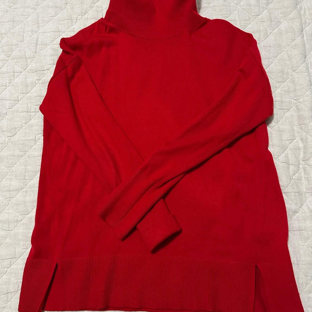 Red Turtleneck Sweater by the Loft - Womens M